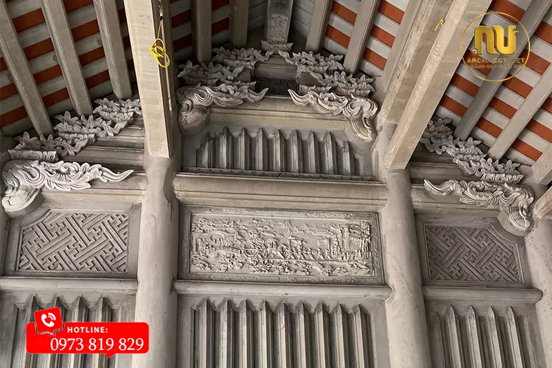 Mẫu Nhà Thờ 3 Gian Giả Gỗ 60m2 Tại Hải Dương