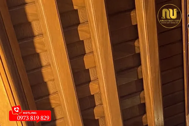 Mẫu Nhà Thờ 3 Gian Giả Gỗ 60m2 Tại Hải Dương