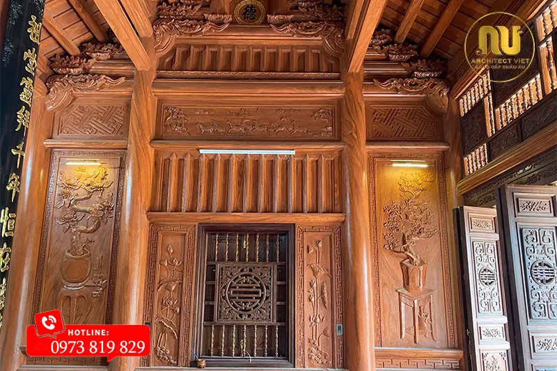 Mẫu Nhà Thờ 3 Gian Giả Gỗ 60m2 Tại Hải Dương