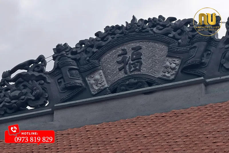 Mẫu Nhà Thờ Họ 40m2 Giả Gỗ – Vẻ Đẹp Cổ Kính