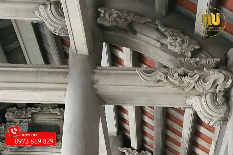 Mẫu Nhà Thờ Họ 40m2 Giả Gỗ – Vẻ Đẹp Cổ Kính