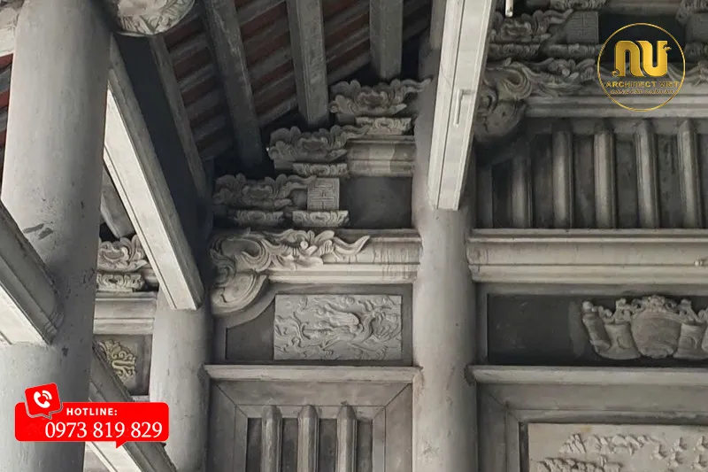 Mẫu Nhà Thờ Họ 40m2 Giả Gỗ – Vẻ Đẹp Cổ Kính