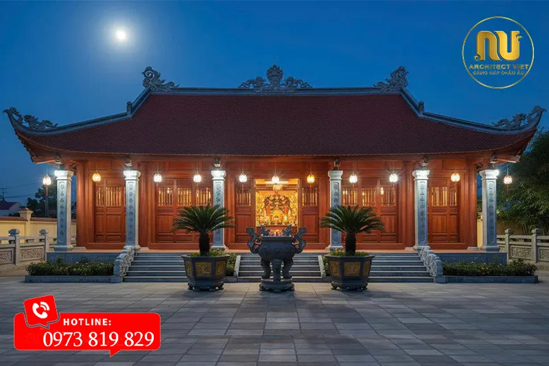 Mẫu Nhà Thờ Họ Mái Cong Đẹp – Kiến Trúc Truyền Thống