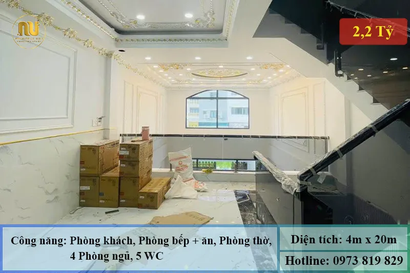 Khám Phá Mẫu Nhà Ống 5 Tầng 4x20m Tân Cổ Điển