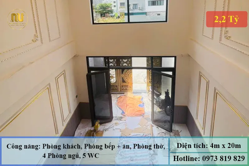 Khám Phá Mẫu Nhà Ống 5 Tầng 4x20m Tân Cổ Điển