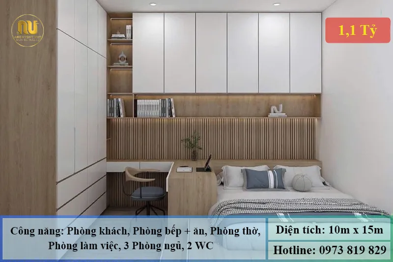 Mẫu Nhà 150m2 1 Tầng Đẹp Sang Trọng