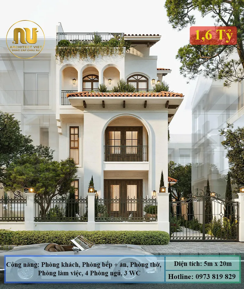 Nhà 4 Phòng Ngủ 5x20 – Giải Pháp Không Gian Sống Lý Tưởng