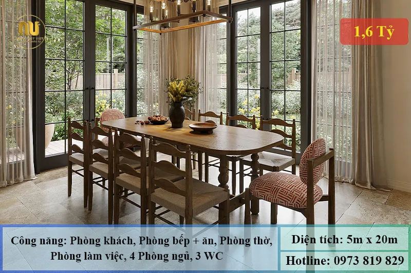 Nhà 4 Phòng Ngủ 5x20 – Giải Pháp Không Gian Sống Lý Tưởng