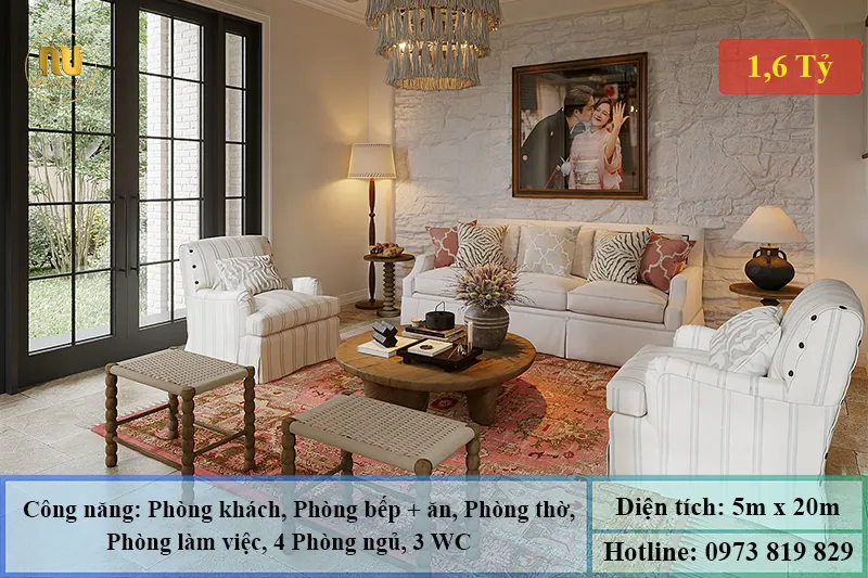 Nhà 4 Phòng Ngủ 5x20 – Giải Pháp Không Gian Sống Lý Tưởng