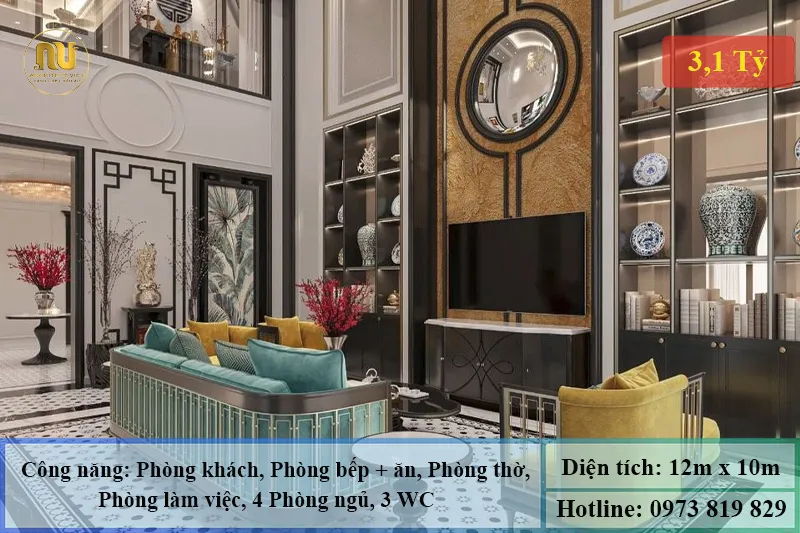 Nhà Biệt Thự Hiện Đại 3 Tầng 120m – Không Gian Sang Trọng