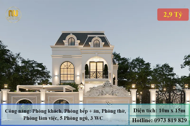 Nhà Biệt Thự Mặt Tiền 10m – Biểu Tượng Sang Trọng