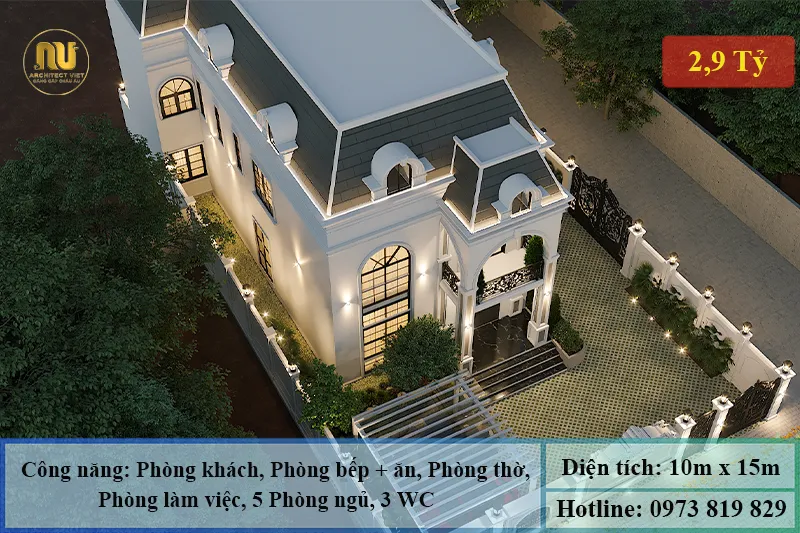 Nhà Biệt Thự Mặt Tiền 10m – Biểu Tượng Sang Trọng