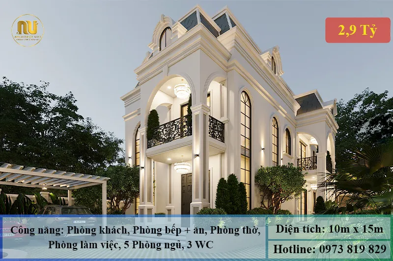 Nhà Biệt Thự Mặt Tiền 10m – Biểu Tượng Sang Trọng