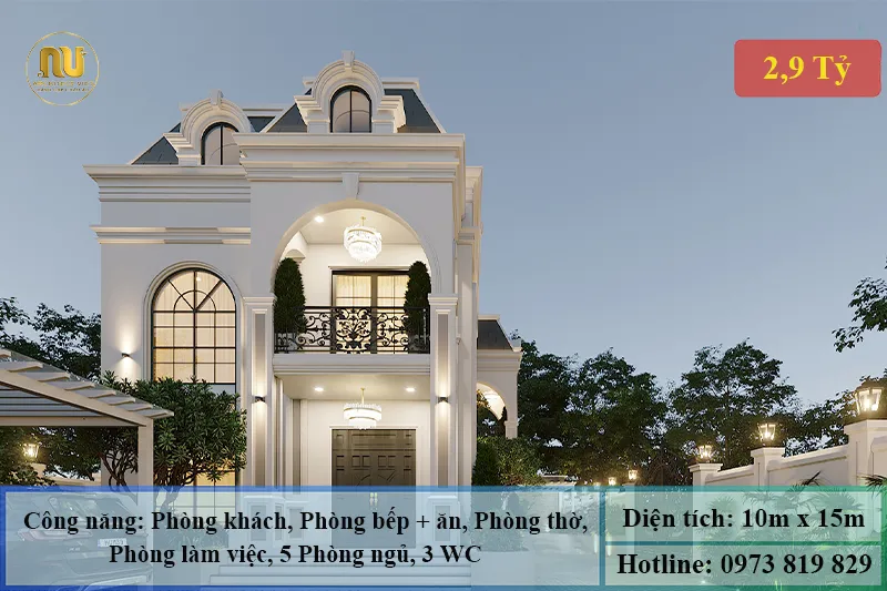 Nhà Biệt Thự Mặt Tiền 10m – Biểu Tượng Sang Trọng