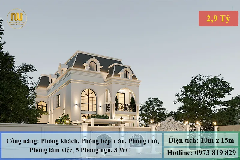 Nhà Biệt Thự Mặt Tiền 10m – Biểu Tượng Sang Trọng