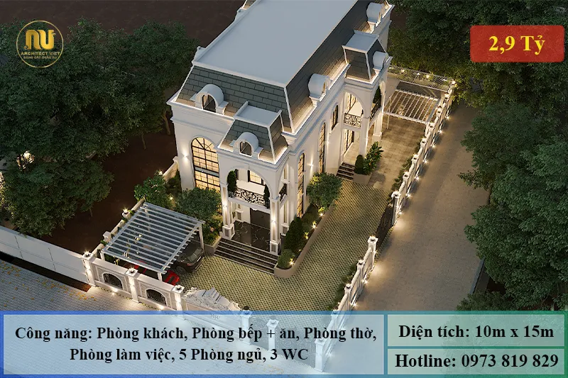 Nhà Biệt Thự Mặt Tiền 10m – Biểu Tượng Sang Trọng