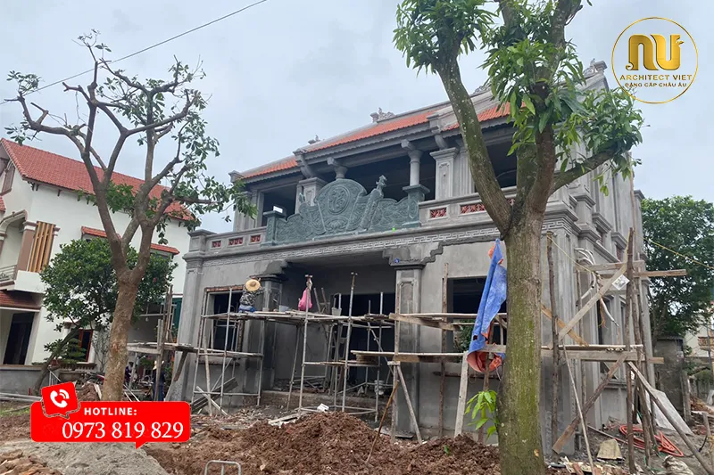 Nhà Thờ Bê Tông Giả Gỗ 3 Gian