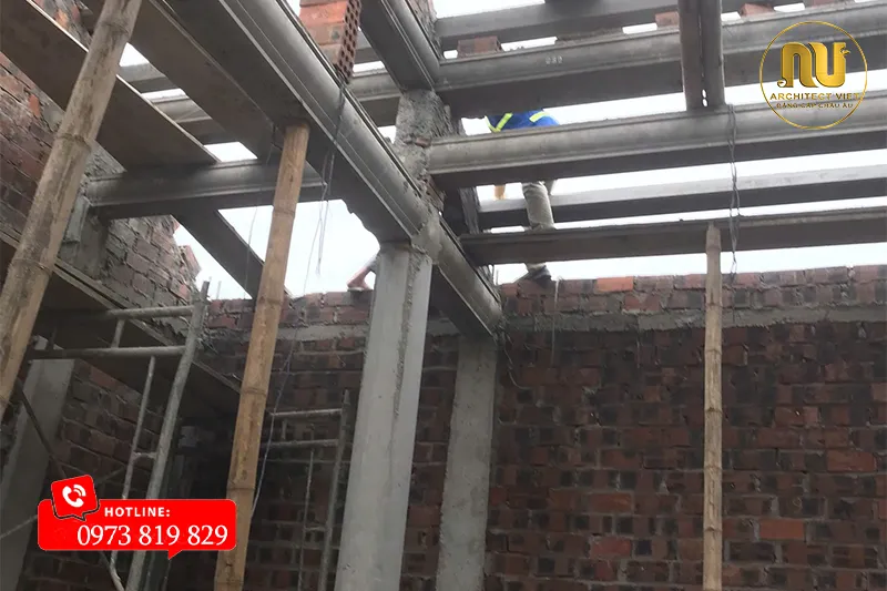 Nhà Thờ Bê Tông Giả Gỗ 3 Gian