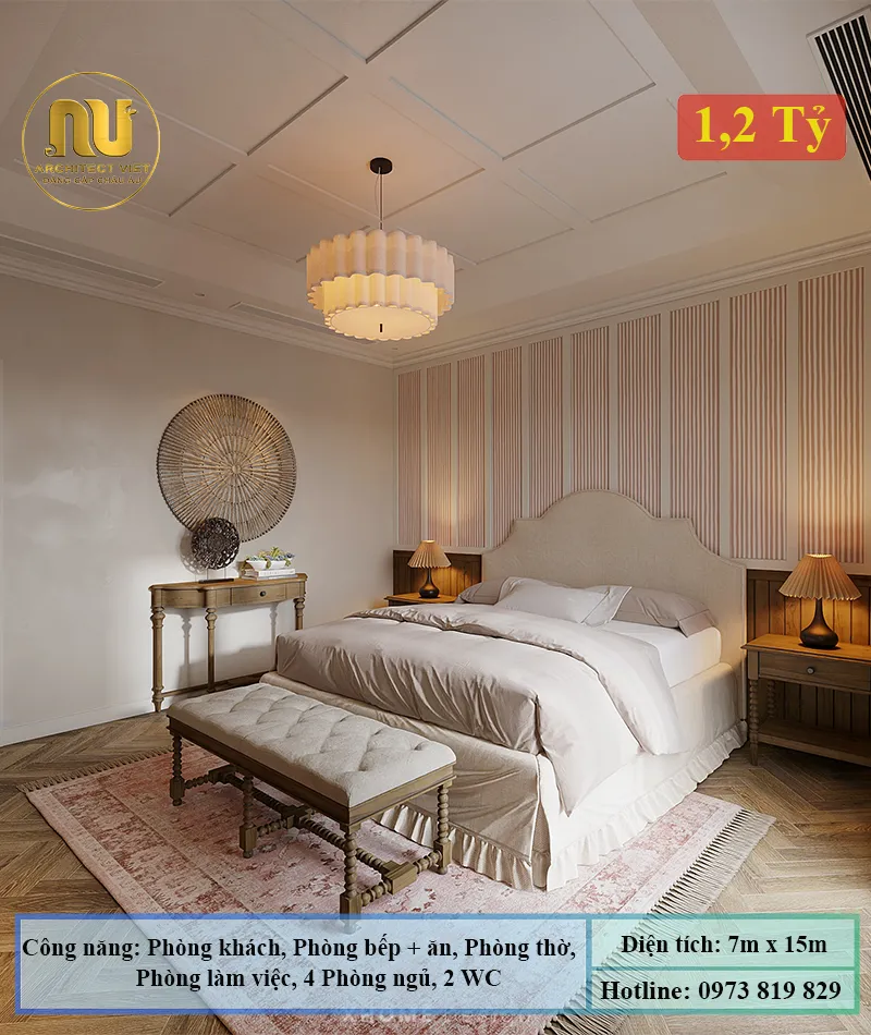 Thiết Kế Nhà 7x15m 2 Tầng – Giải Pháp Tối Ưu Hiện Đại