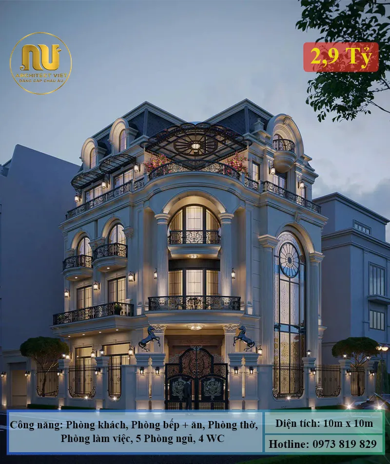 Thiết Kế Nhà Lô Góc 100m2 – Giải Pháp Kiến Trúc Đẳng Cấp