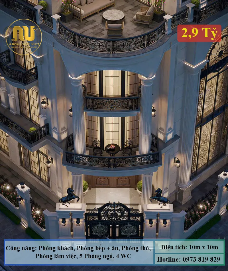 Thiết Kế Nhà Lô Góc 100m2 – Giải Pháp Kiến Trúc Đẳng Cấp