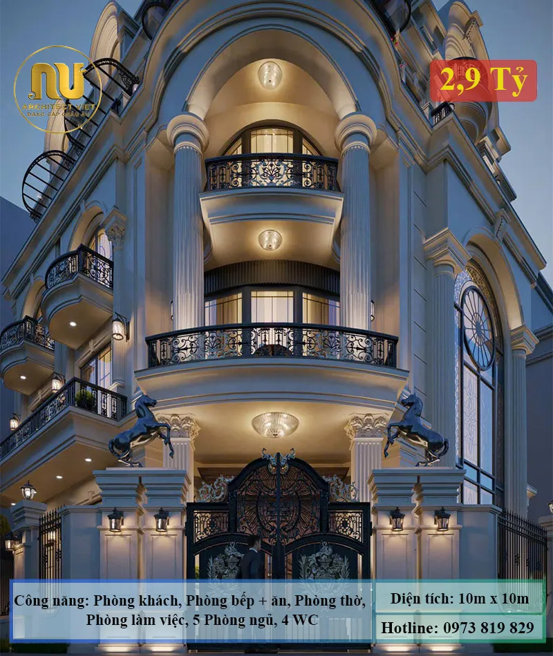 Thiết Kế Nhà Lô Góc 100m2 – Giải Pháp Kiến Trúc Đẳng Cấp