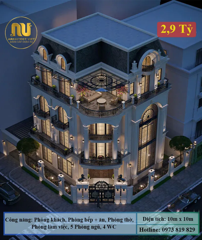 Thiết Kế Nhà Lô Góc 100m2 – Giải Pháp Kiến Trúc Đẳng Cấp