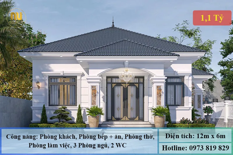 Thiết Kế Nhà Mặt Tiền 12m Sâu 6m