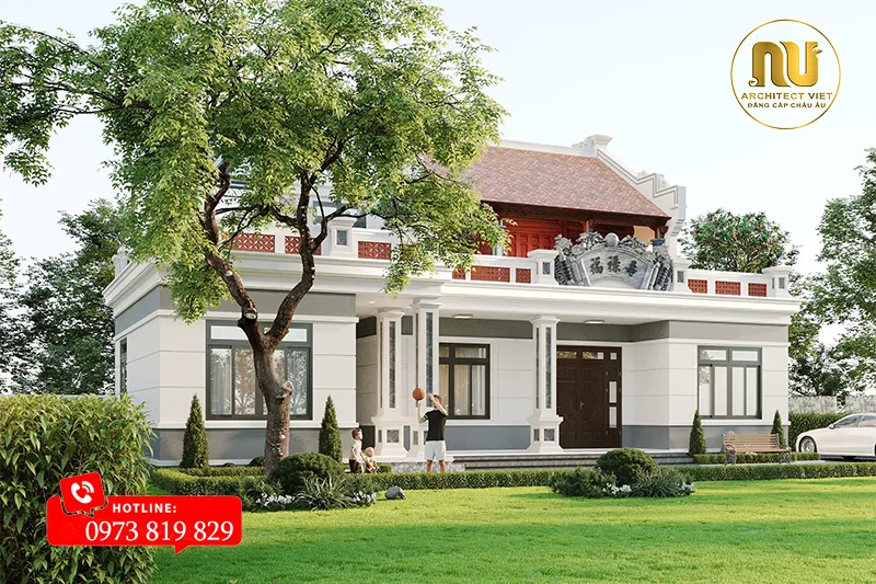 Thiết Kế Nhà Thờ Trên Sân Thượng 70m2 Tại Hưng Yên