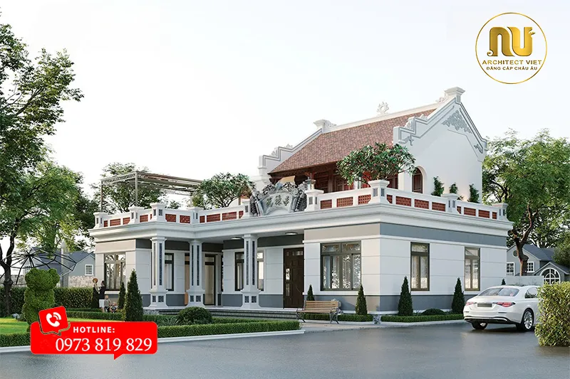 Thiết Kế Nhà Thờ Trên Sân Thượng 70m2 Tại Hưng Yên