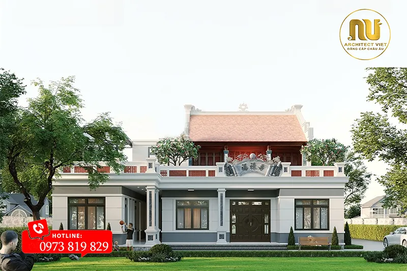 Thiết Kế Nhà Thờ Trên Sân Thượng 70m2 Tại Hưng Yên