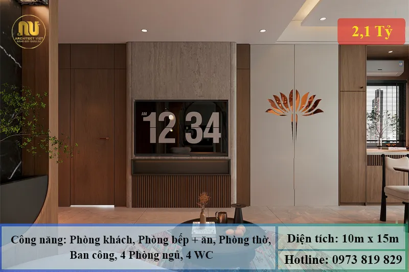 Biệt thự mái Nhật 2 tầng ngang 10m