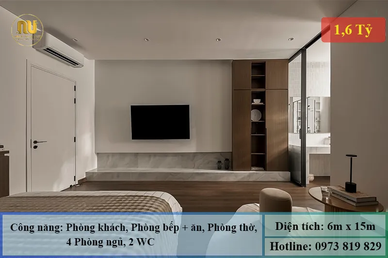 Mặt tiền nhà 2 tầng 6m đẹp