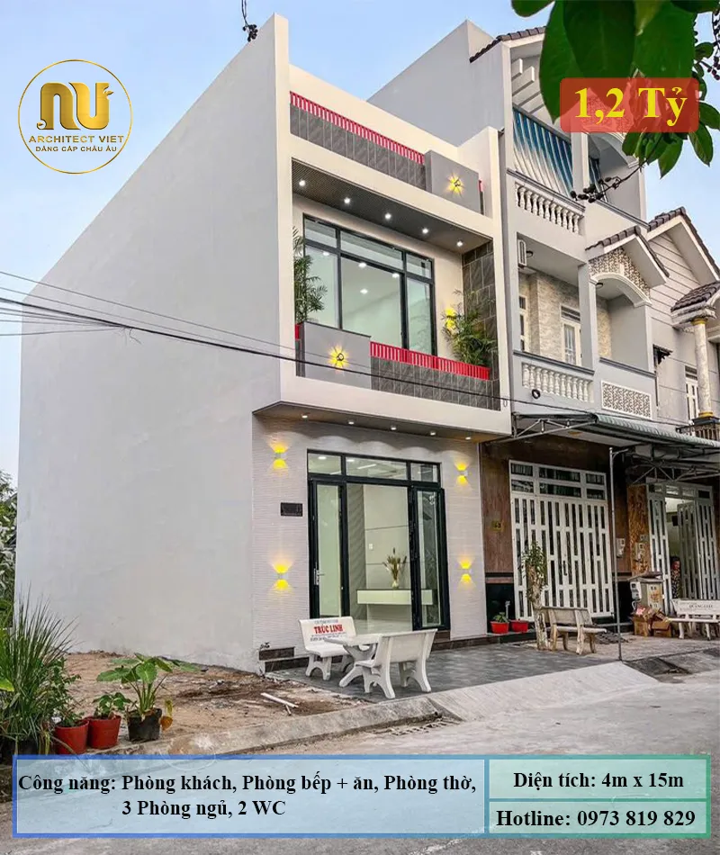 Mặt Tiền Nhà 4m 2 Tầng Hiện Đại