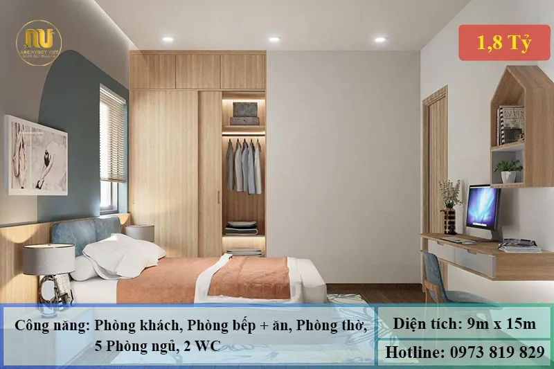 Mặt Tiền Nhà 9m x 15m 2 Tầng 