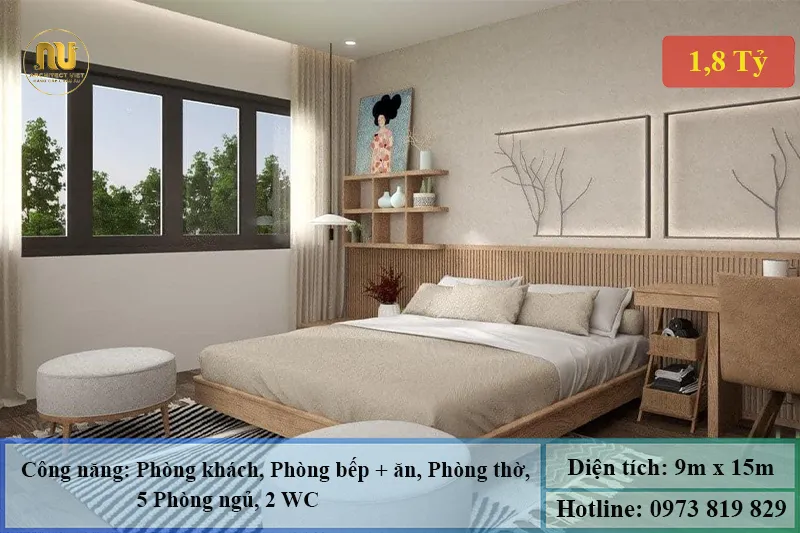 Mặt Tiền Nhà 9m x 15m 2 Tầng 