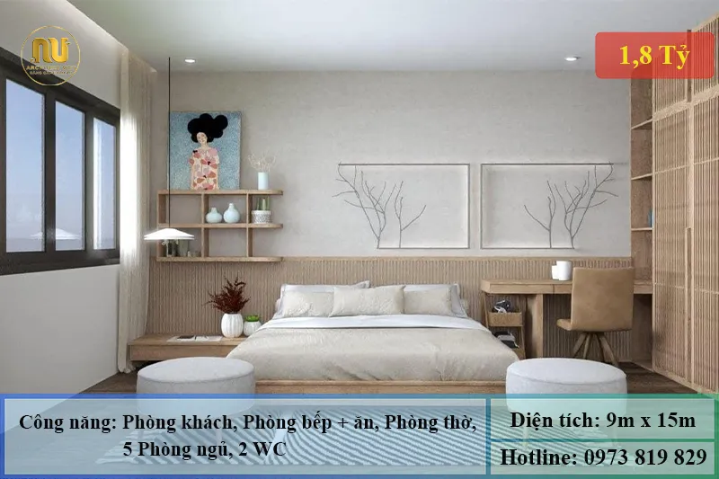 Mặt Tiền Nhà 9m x 15m 2 Tầng 