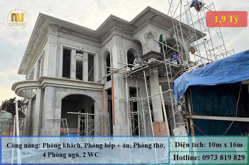 Mẫu biệt thự 10x16m