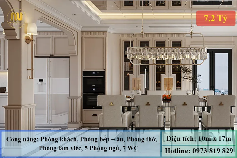 Mẫu biệt thự mặt tiền 10m