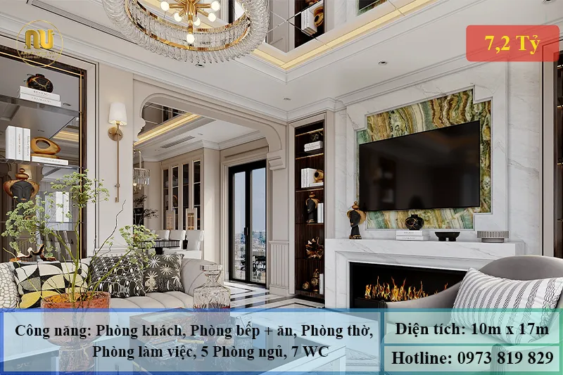 Mẫu biệt thự mặt tiền 10m