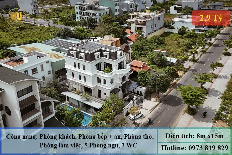 Mẫu Biệt Thự Mặt Tiền 8m 