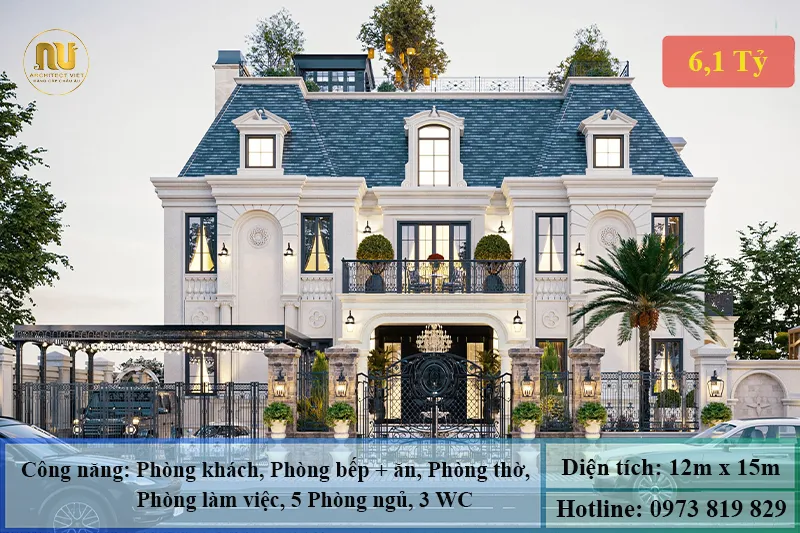 Mẫu nhà 12m mặt tiền