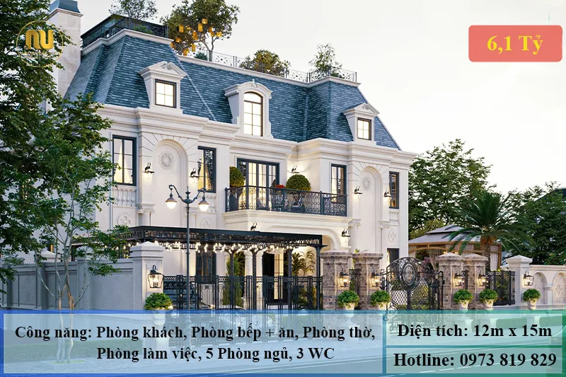 Mẫu nhà 12m mặt tiền