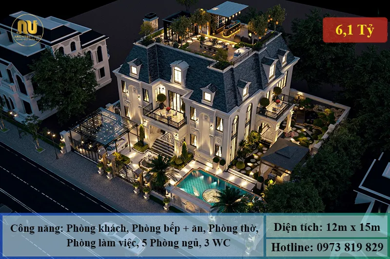 Mẫu nhà 12m mặt tiền