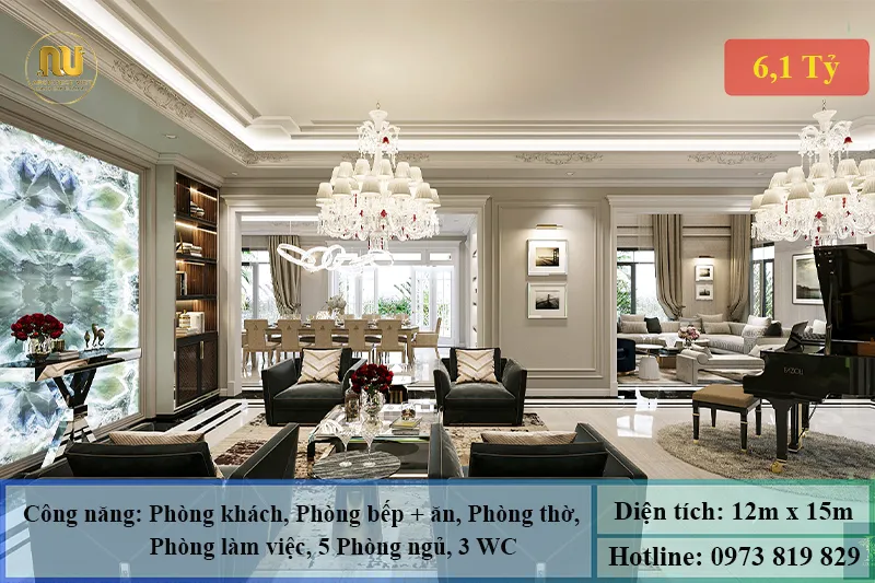 Mẫu nhà 12m mặt tiền