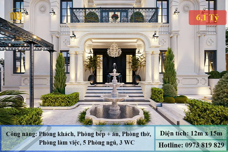 Mẫu nhà 12m mặt tiền