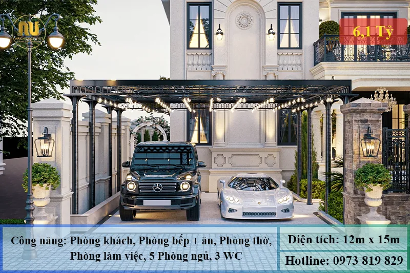 Mẫu nhà 12m mặt tiền