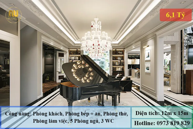 Mẫu nhà 12m mặt tiền