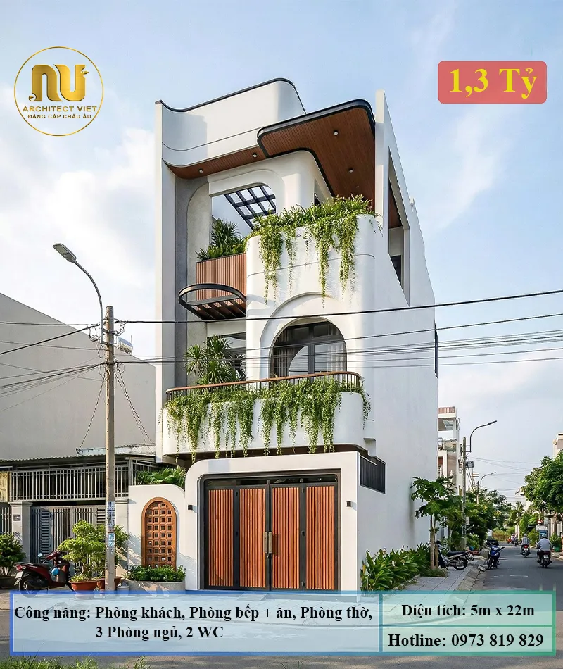 Mẫu Nhà 5x17 Đẹp