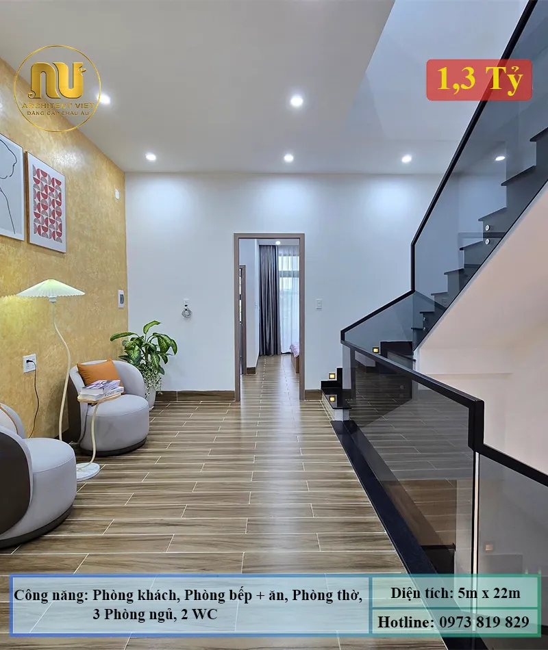 Mẫu Nhà 5x17 Đẹp